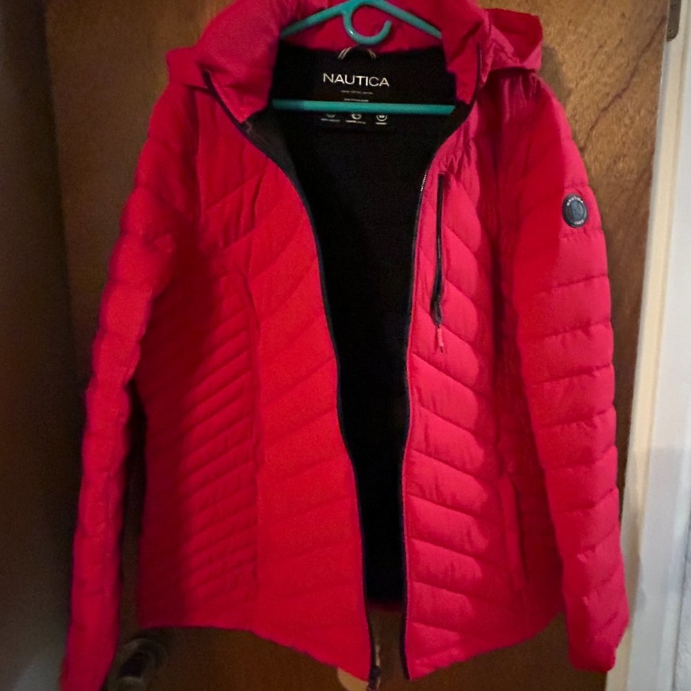 Nautica Ladies Puffer Jacket Red 2XL